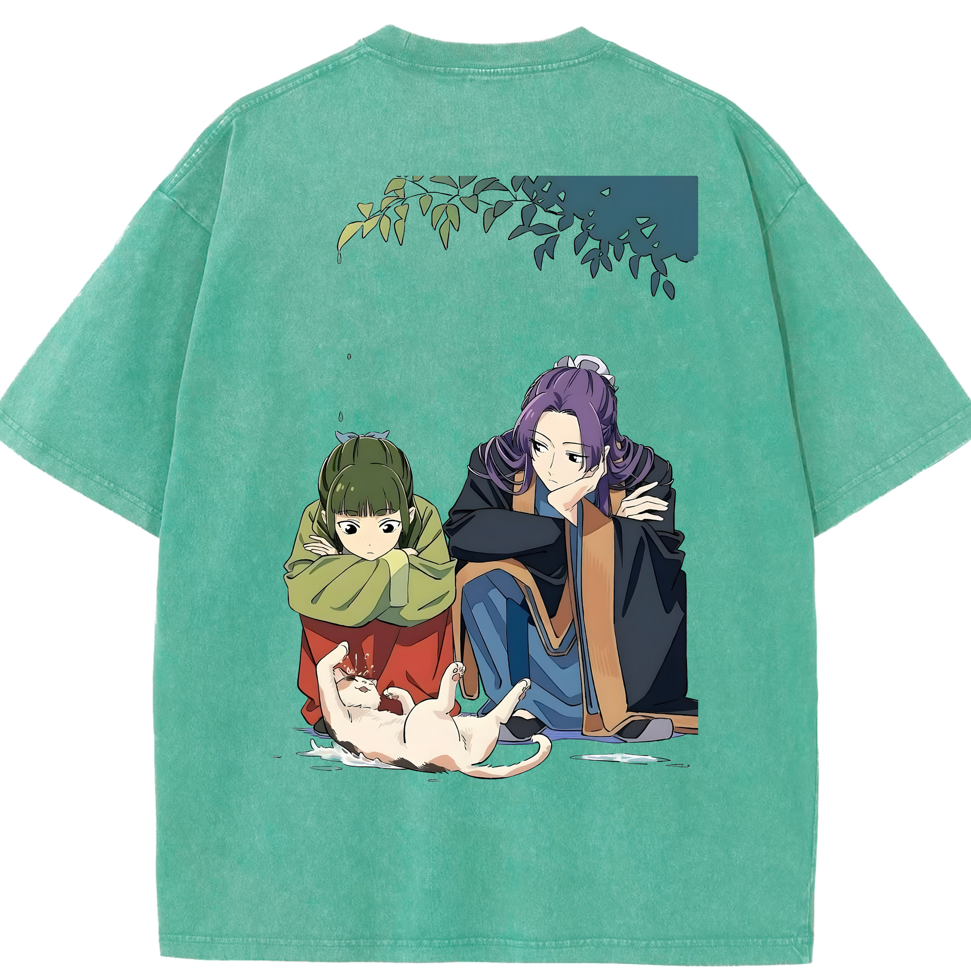 （画像用） 薬屋のひとりごと The Apothecary Diaries 綿100% ヴィンテージ風 半袖Tシャツ（背面プリント）